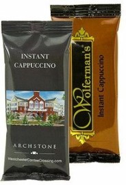 Delicious Instant Cappuccino Drink In A Tall Imprinted Packaging - 3" W x 4" H